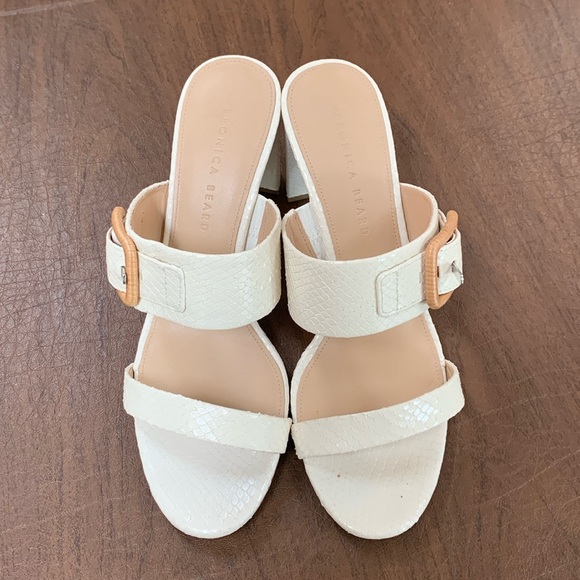 Veronica Beard Sandals off white Size 9 - Picture 1 of 4
